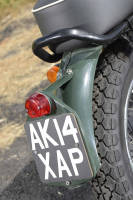 An old photo of a francis-barnett bike