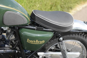 An old photo of a francis-barnett bike