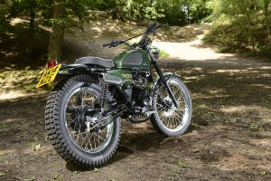 An old photo of a francis-barnett bike